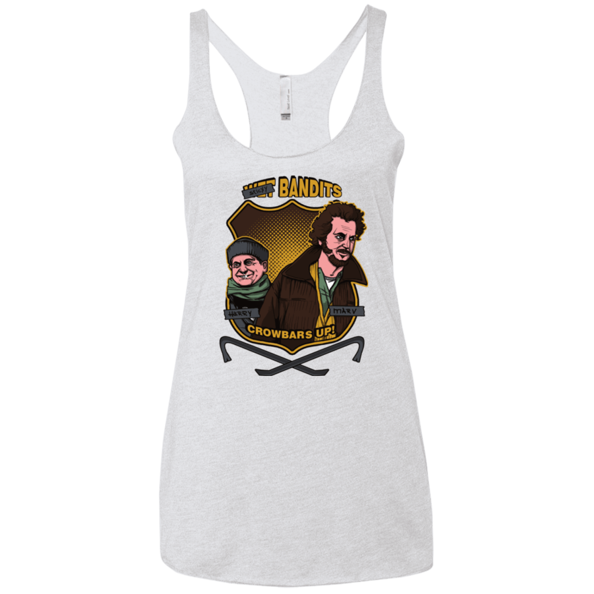 T-Shirts Heather White / X-Small Sticky Bandits Women's Triblend Racerback Tank