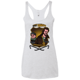 T-Shirts Heather White / X-Small Sticky Bandits Women's Triblend Racerback Tank