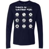 T-Shirts Midnight Navy / Small Still Waiting Men's Premium Long Sleeve