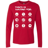 T-Shirts Red / Small Still Waiting Men's Premium Long Sleeve