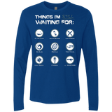 T-Shirts Royal / Small Still Waiting Men's Premium Long Sleeve