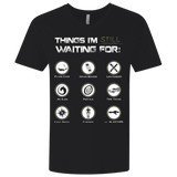 T-Shirts Black / X-Small Still Waiting Men's Premium V-Neck