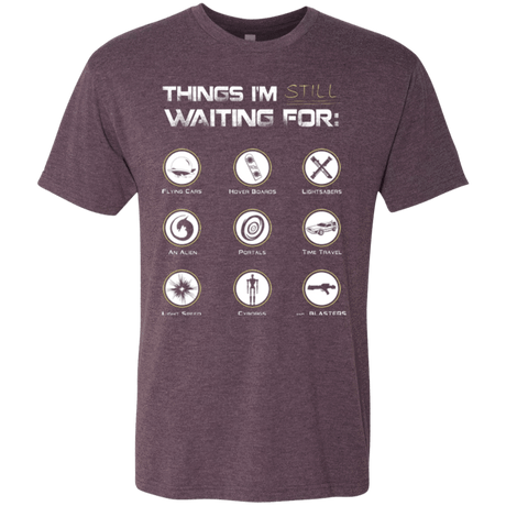 T-Shirts Vintage Purple / Small Still Waiting Men's Triblend T-Shirt