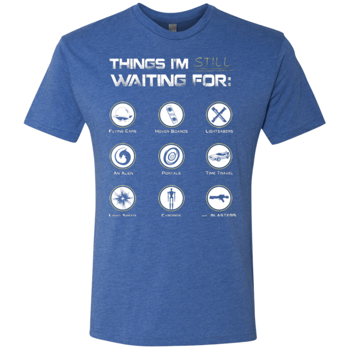 T-Shirts Vintage Royal / Small Still Waiting Men's Triblend T-Shirt