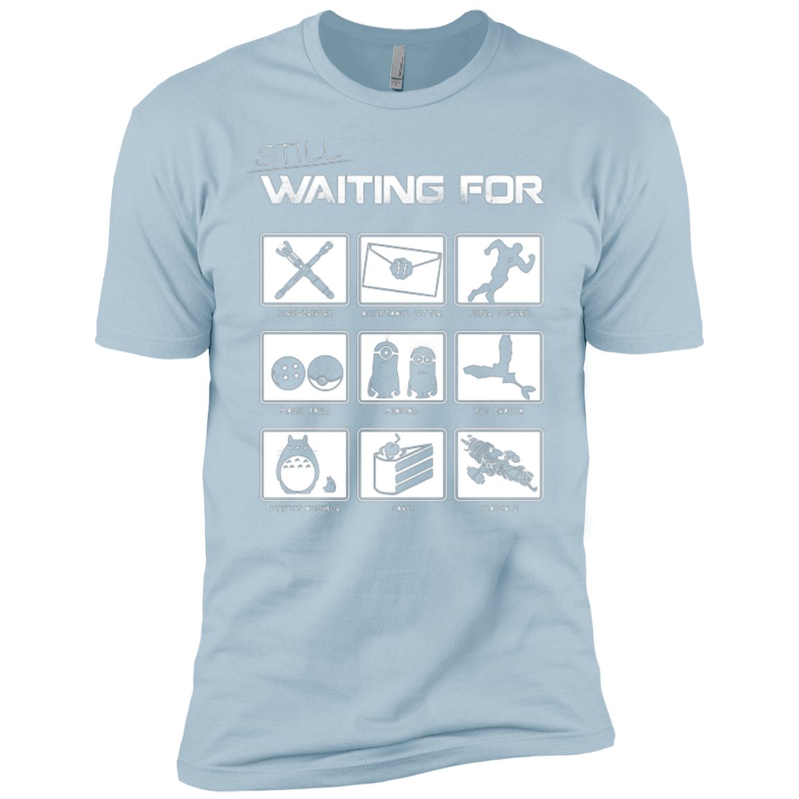 T-Shirts Light Blue / YXS Still Waiting Part 2 Boys Premium T-Shirt