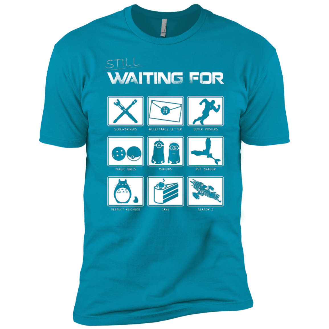 T-Shirts Turquoise / YXS Still Waiting Part 2 Boys Premium T-Shirt