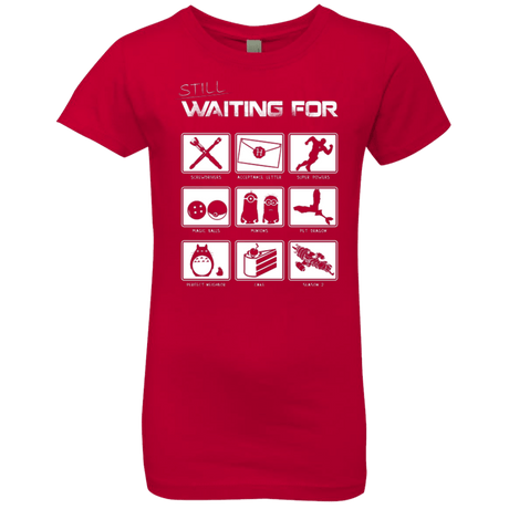 T-Shirts Red / YXS Still Waiting Part 2 Girls Premium T-Shirt
