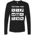 T-Shirts Black / Small Still Waiting Part 2 Men's Premium Long Sleeve