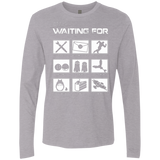 T-Shirts Heather Grey / Small Still Waiting Part 2 Men's Premium Long Sleeve