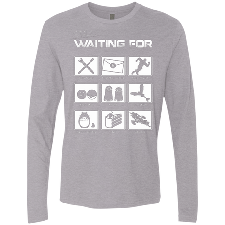 T-Shirts Heather Grey / Small Still Waiting Part 2 Men's Premium Long Sleeve