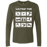 T-Shirts Military Green / Small Still Waiting Part 2 Men's Premium Long Sleeve