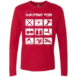 T-Shirts Red / Small Still Waiting Part 2 Men's Premium Long Sleeve