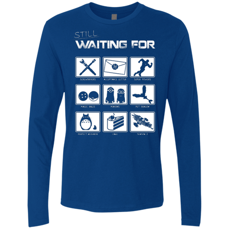 T-Shirts Royal / Small Still Waiting Part 2 Men's Premium Long Sleeve