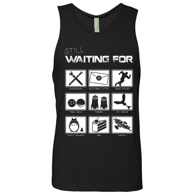 T-Shirts Black / Small Still Waiting Part 2 Men's Premium Tank Top