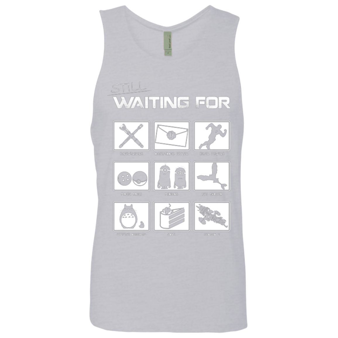 T-Shirts Heather Grey / Small Still Waiting Part 2 Men's Premium Tank Top