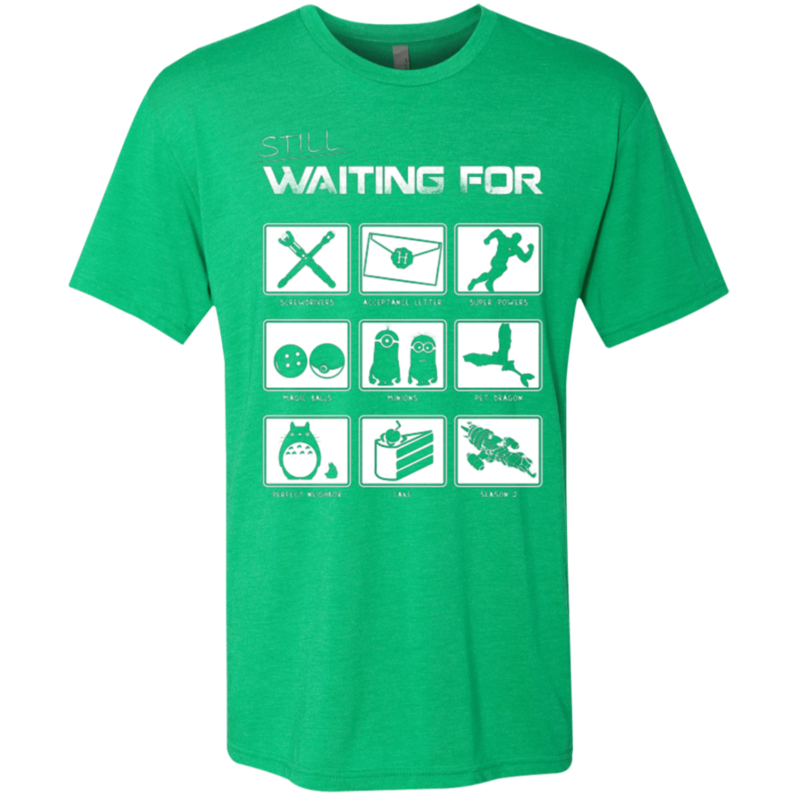 T-Shirts Envy / Small Still Waiting Part 2 Men's Triblend T-Shirt