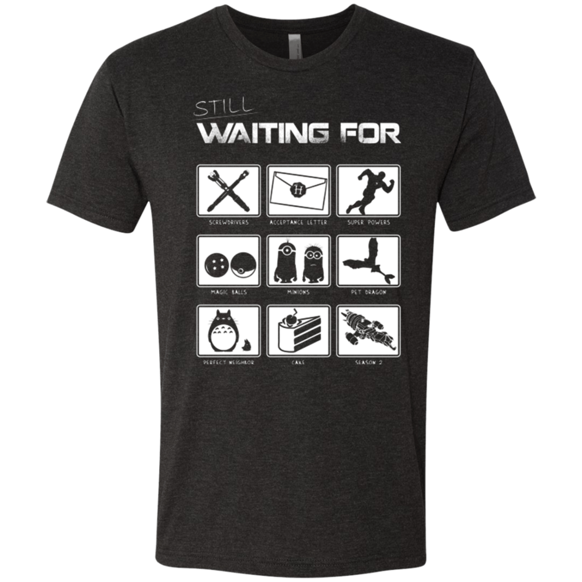 T-Shirts Vintage Black / Small Still Waiting Part 2 Men's Triblend T-Shirt