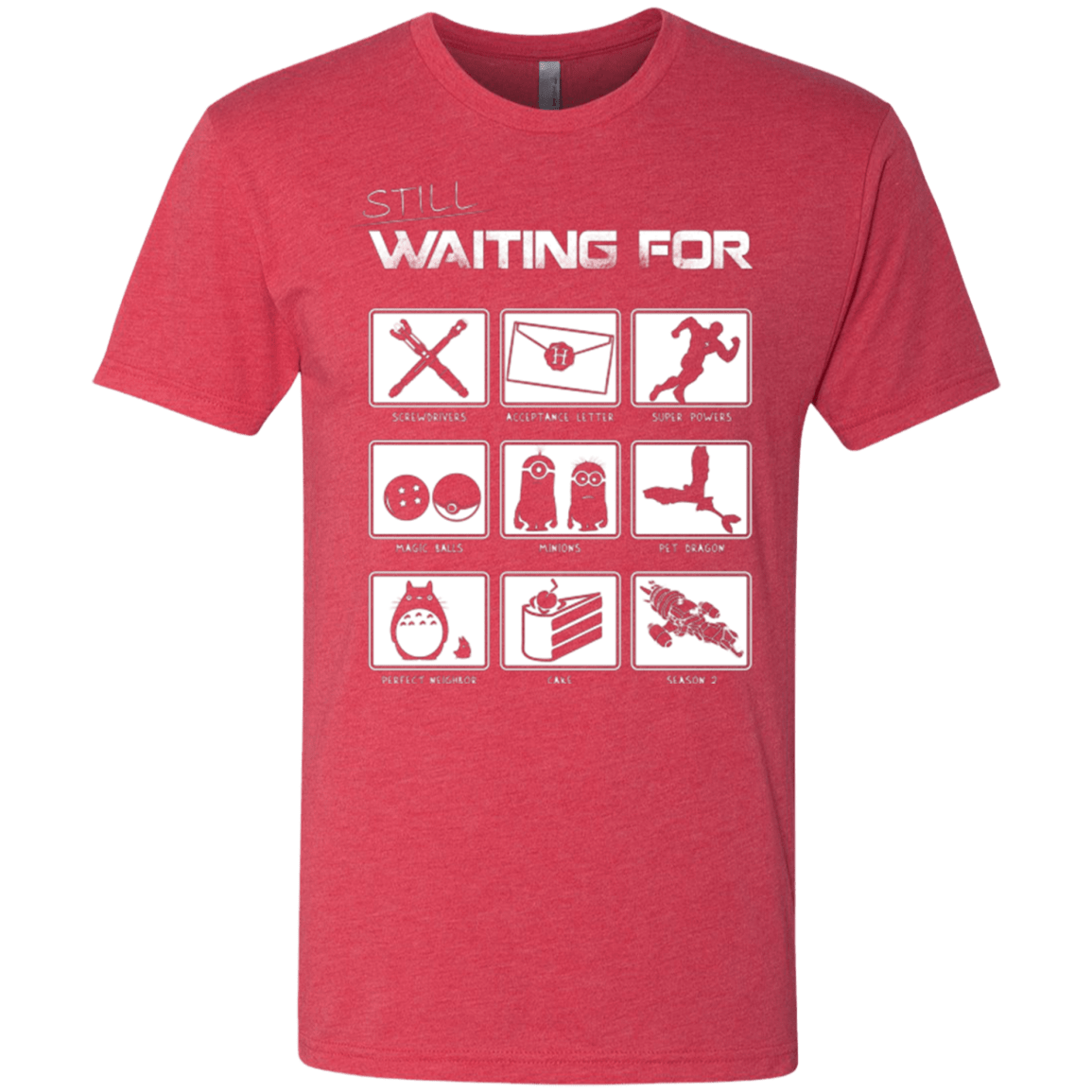 T-Shirts Vintage Red / Small Still Waiting Part 2 Men's Triblend T-Shirt