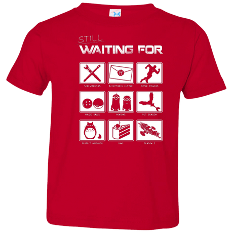 T-Shirts Red / 2T Still Waiting Part 2 Toddler Premium T-Shirt
