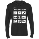 T-Shirts Vintage Black / X-Small Still Waiting Part 2 Triblend Long Sleeve Hoodie Tee