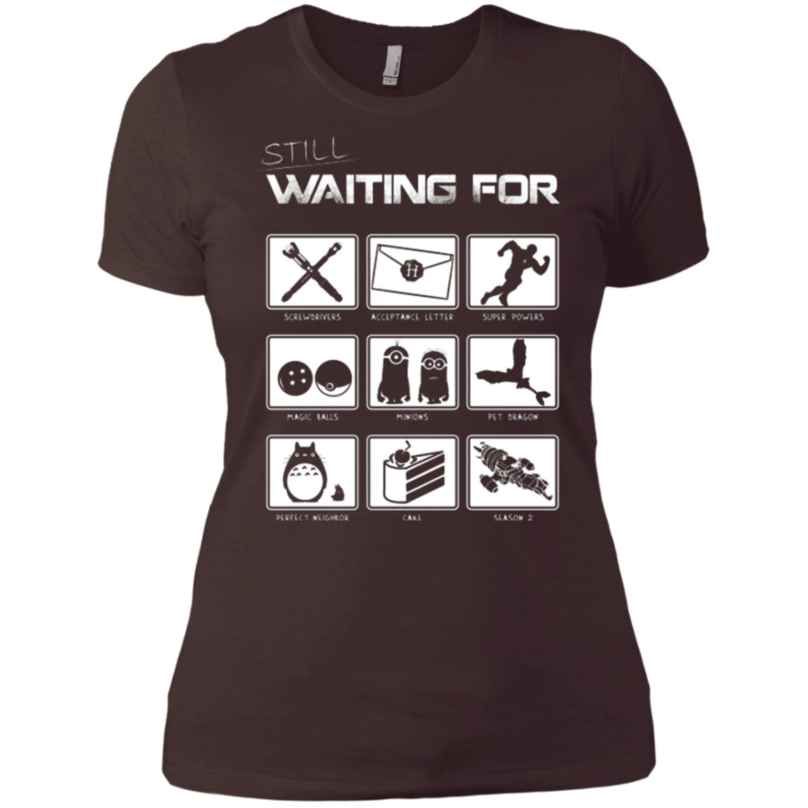 T-Shirts Dark Chocolate / X-Small Still Waiting Part 2 Women's Premium T-Shirt