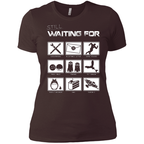 T-Shirts Dark Chocolate / X-Small Still Waiting Part 2 Women's Premium T-Shirt