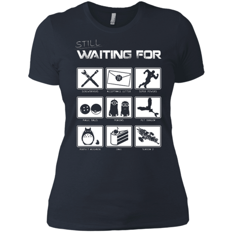 T-Shirts Indigo / X-Small Still Waiting Part 2 Women's Premium T-Shirt