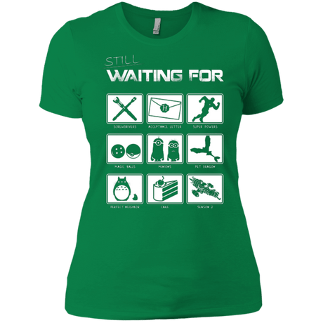 T-Shirts Kelly Green / X-Small Still Waiting Part 2 Women's Premium T-Shirt