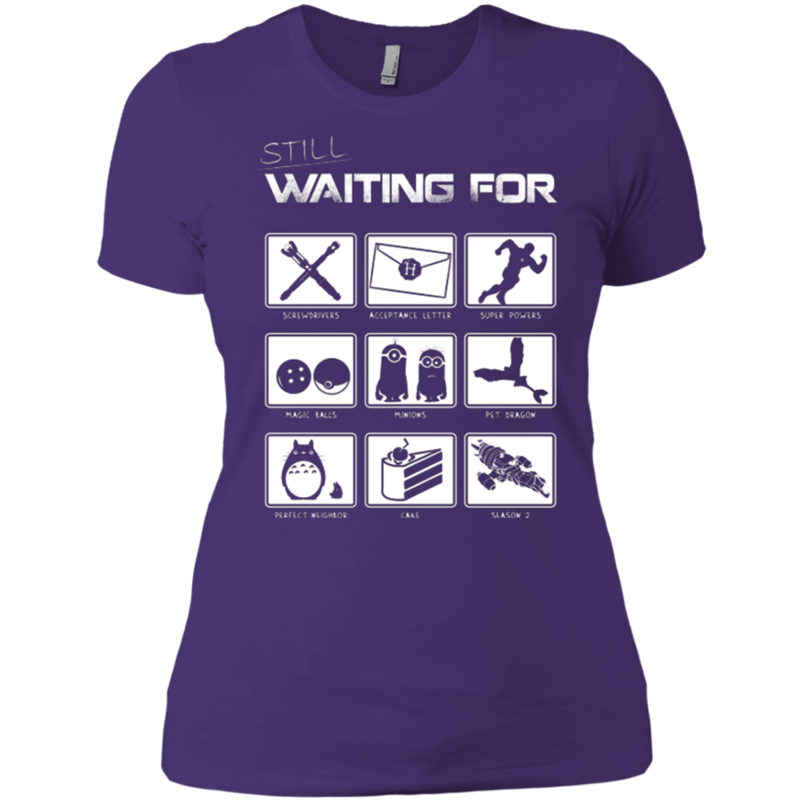 T-Shirts Purple / X-Small Still Waiting Part 2 Women's Premium T-Shirt