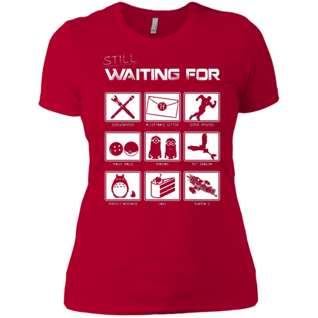 T-Shirts Red / X-Small Still Waiting Part 2 Women's Premium T-Shirt