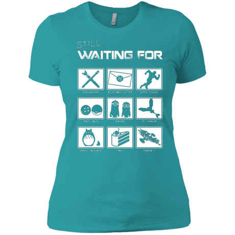 T-Shirts Tahiti Blue / X-Small Still Waiting Part 2 Women's Premium T-Shirt