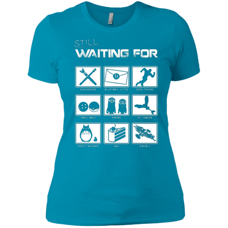 T-Shirts Turquoise / X-Small Still Waiting Part 2 Women's Premium T-Shirt