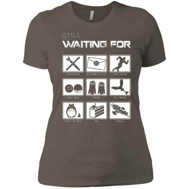 T-Shirts Warm Grey / X-Small Still Waiting Part 2 Women's Premium T-Shirt