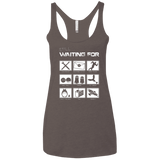 T-Shirts Macchiato / X-Small Still Waiting Part 2 Women's Triblend Racerback Tank