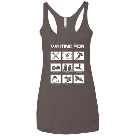 T-Shirts Macchiato / X-Small Still Waiting Part 2 Women's Triblend Racerback Tank