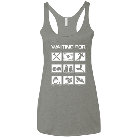 T-Shirts Venetian Grey / X-Small Still Waiting Part 2 Women's Triblend Racerback Tank