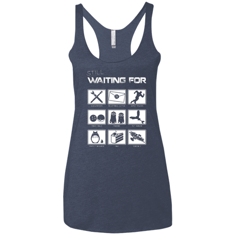 T-Shirts Vintage Navy / X-Small Still Waiting Part 2 Women's Triblend Racerback Tank
