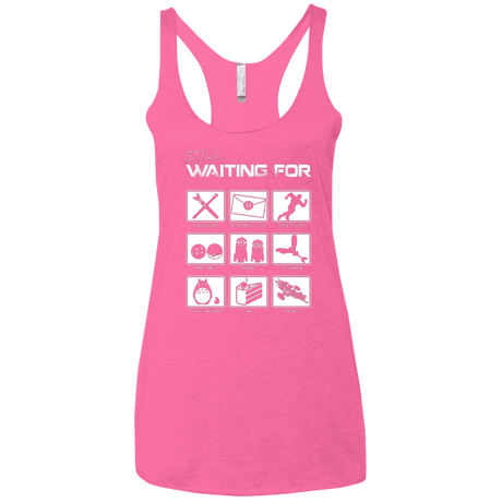 T-Shirts Vintage Pink / X-Small Still Waiting Part 2 Women's Triblend Racerback Tank