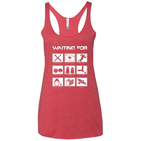 T-Shirts Vintage Red / X-Small Still Waiting Part 2 Women's Triblend Racerback Tank
