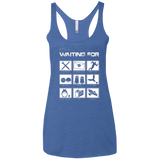 T-Shirts Vintage Royal / X-Small Still Waiting Part 2 Women's Triblend Racerback Tank