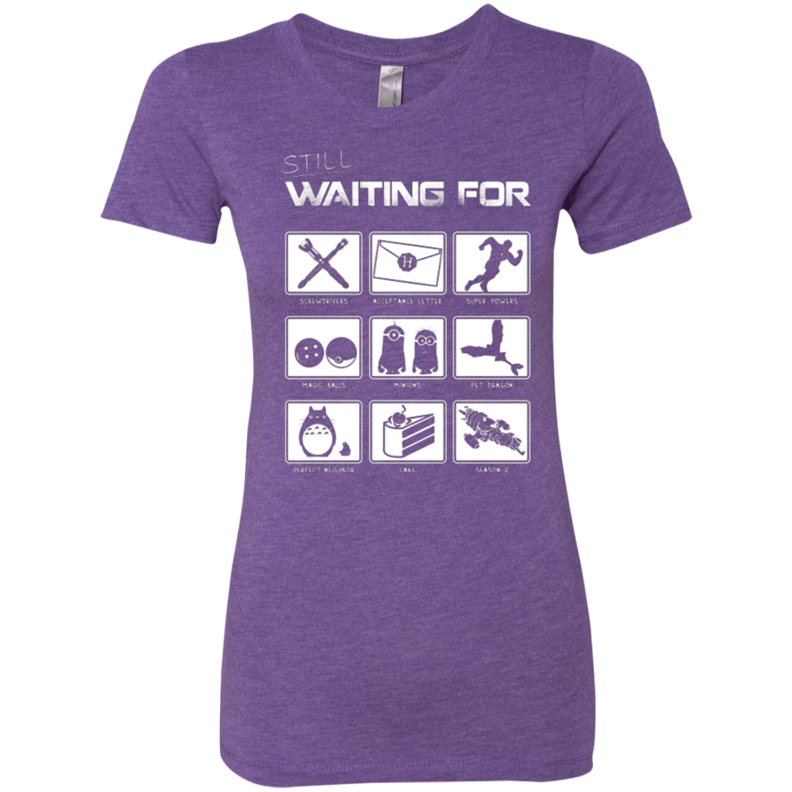 T-Shirts Purple Rush / Small Still Waiting Part 2 Women's Triblend T-Shirt