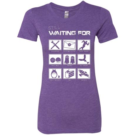 T-Shirts Purple Rush / Small Still Waiting Part 2 Women's Triblend T-Shirt