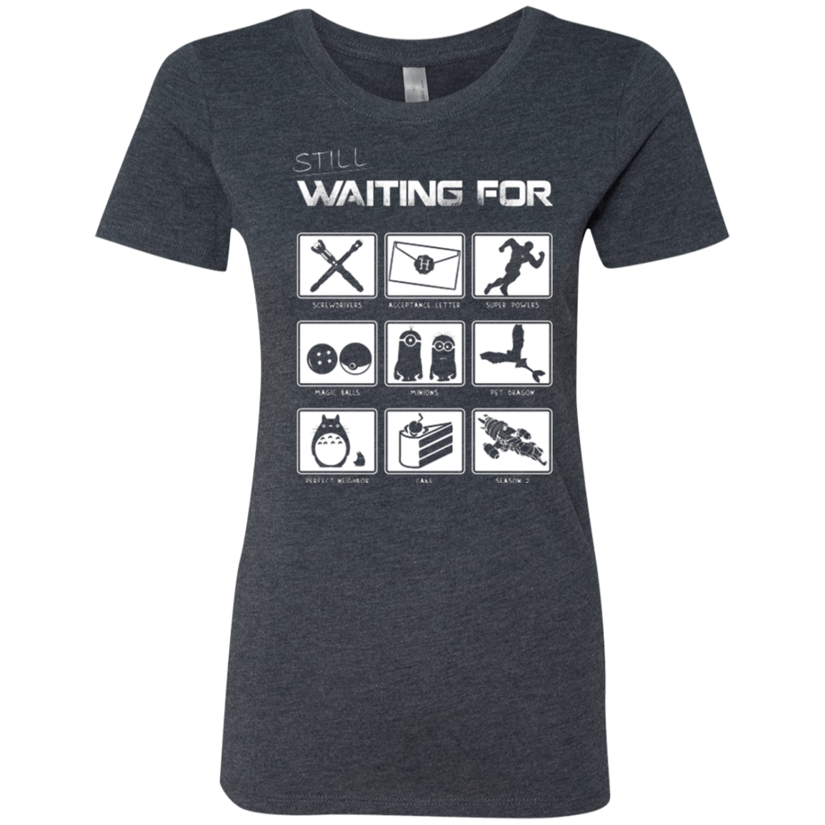 T-Shirts Vintage Navy / Small Still Waiting Part 2 Women's Triblend T-Shirt