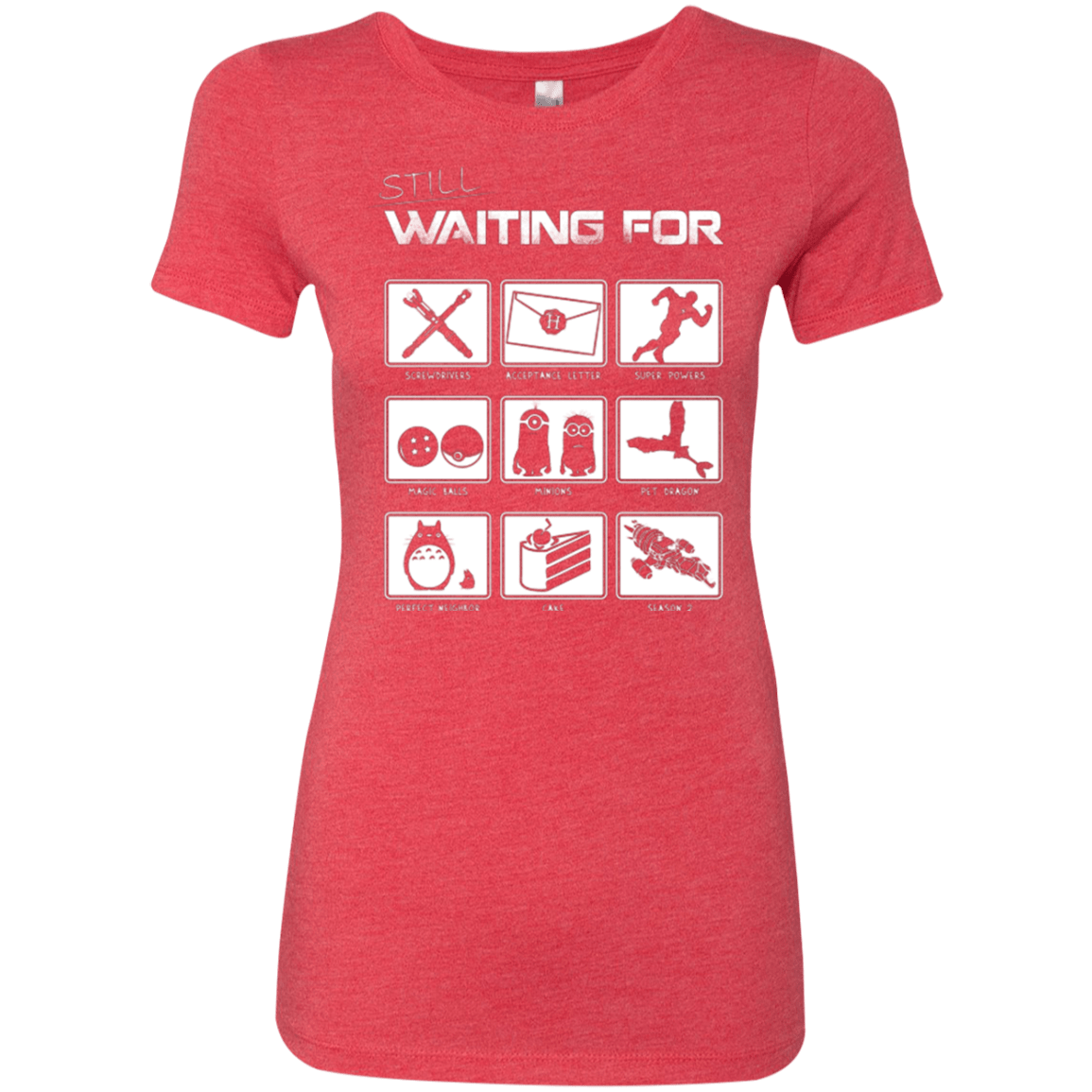 T-Shirts Vintage Red / Small Still Waiting Part 2 Women's Triblend T-Shirt