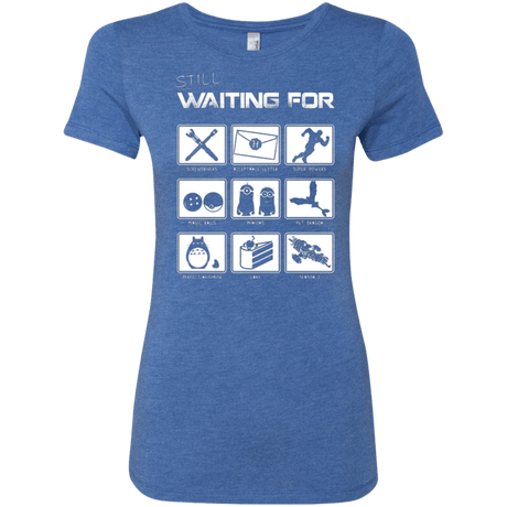 T-Shirts Vintage Royal / Small Still Waiting Part 2 Women's Triblend T-Shirt