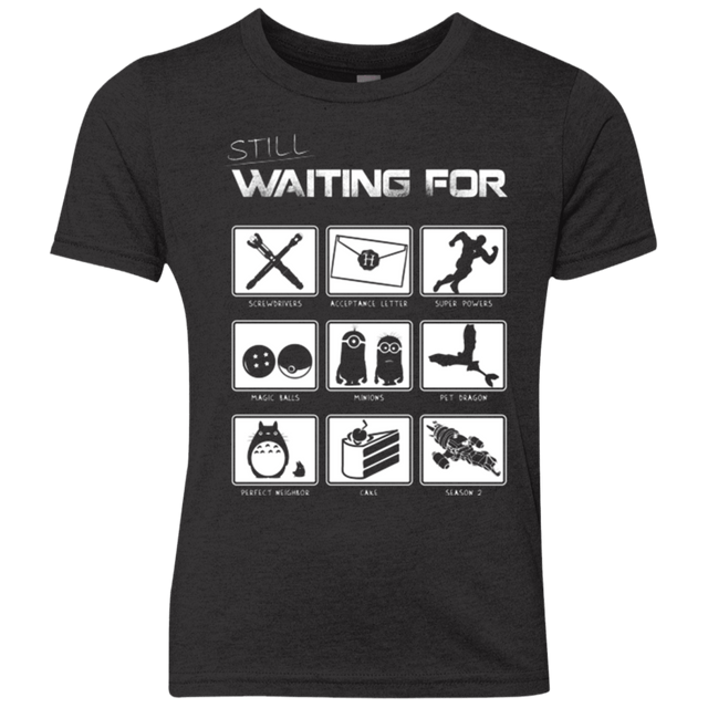 T-Shirts Vintage Black / YXS Still Waiting Part 2 Youth Triblend T-Shirt