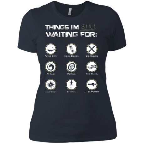 T-Shirts Indigo / X-Small Still Waiting Women's Premium T-Shirt