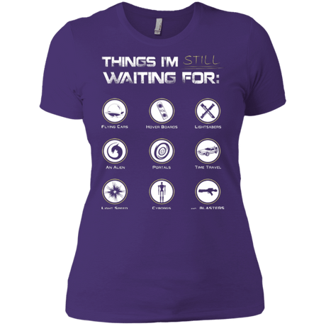 T-Shirts Purple / X-Small Still Waiting Women's Premium T-Shirt