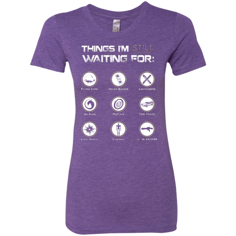 T-Shirts Purple Rush / Small Still Waiting Women's Triblend T-Shirt