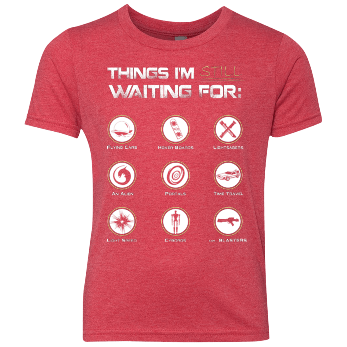 T-Shirts Vintage Red / YXS Still Waiting Youth Triblend T-Shirt